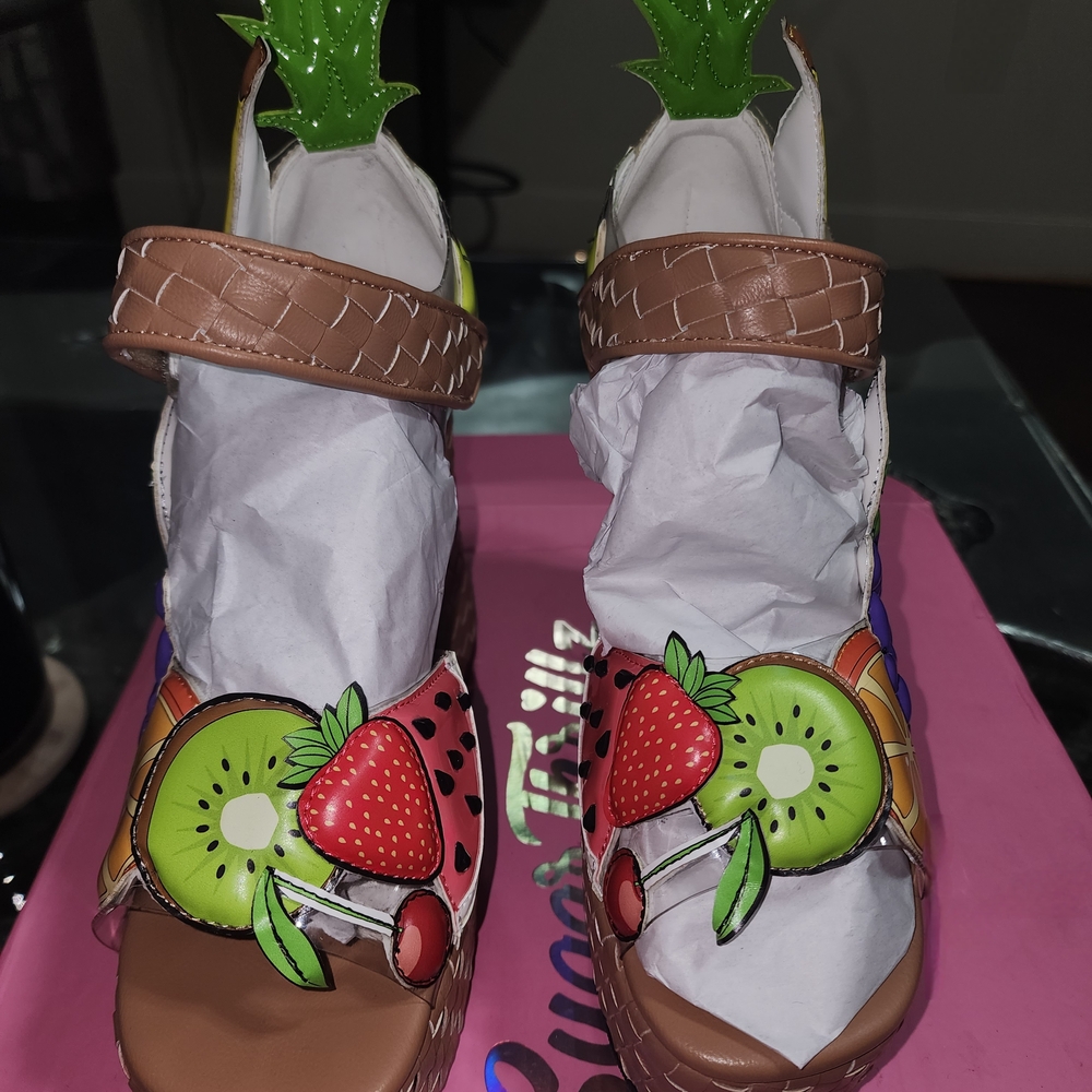 Sugar Thrillz Fruit Platform Heels 9